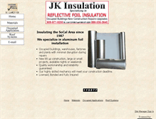 Tablet Screenshot of jkinsulation.com